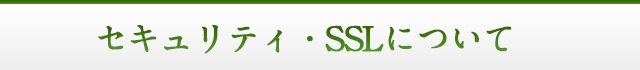 セキュリティ・SSLについて